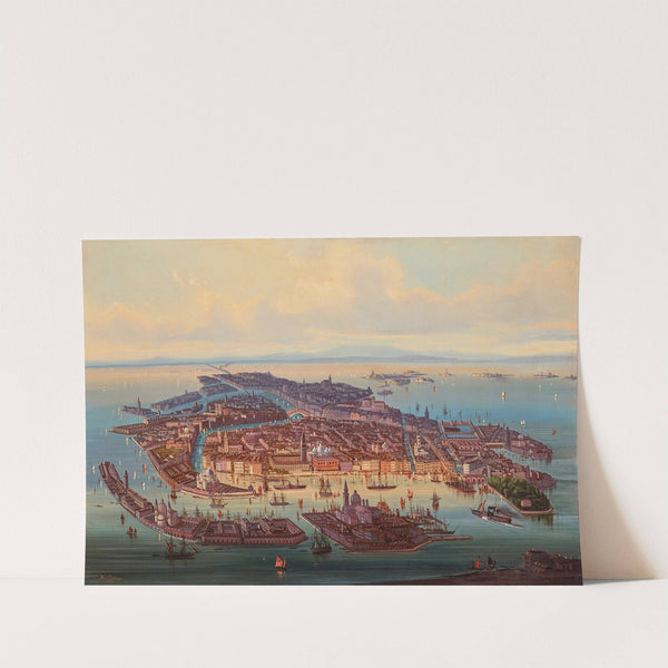 A Panoramic View Of Venice by Albert Rieger