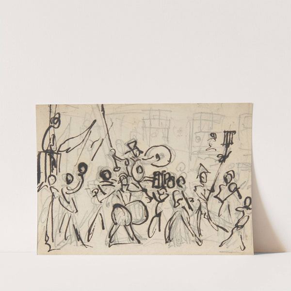 A Parade by George Cruikshank