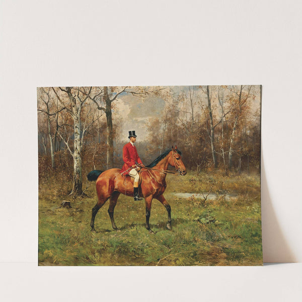 A Parforce Rider in the Forest by Tadeusz Ajdukiewicz