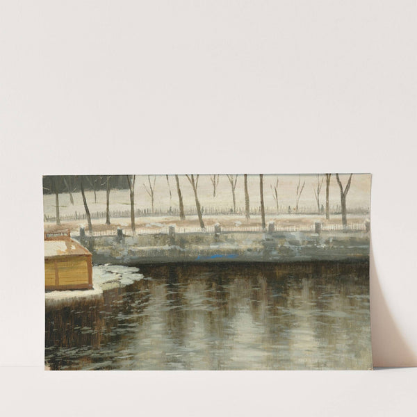 A Park Canal in Winter (1894) by Konstantin Yakovlevich Kryzhitsky