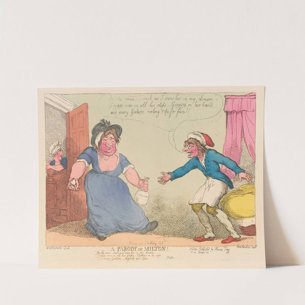 A parody on Milton (1807) by Thomas Rowlandson