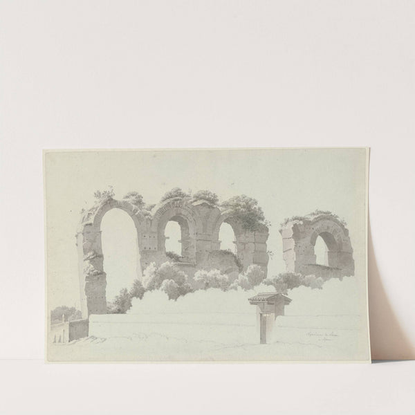 A Part of an Aqueduct in Rome (c. 1809 - c. 1812) by Josephus Augustus Knip