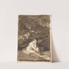 A partly naked woman seated by a stream (ca. 1812–20) by Francisco de Goya