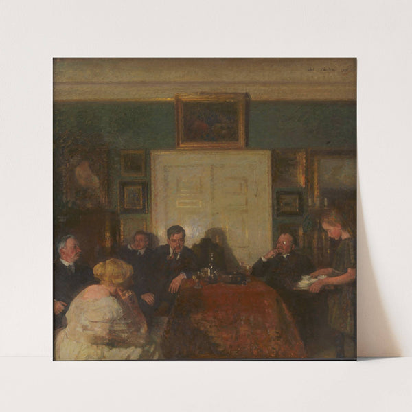 A Party in the Artist’s Home by Julius Paulsen