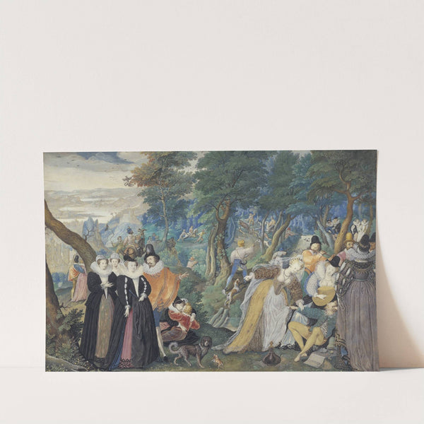 A Party in the Open Air. Allegory on Conjugal Love by Isaac Oliver