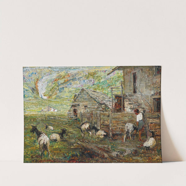 A Pasture in the Veglia Alps by Carlo Casanova