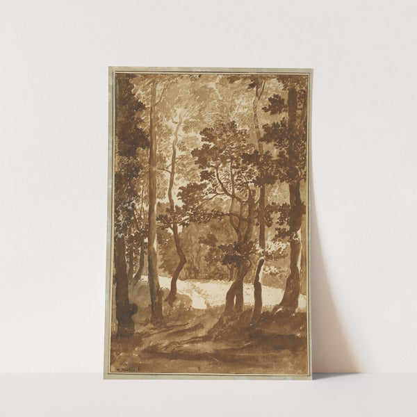 A Path Leading into a Forest Clearing by Nicolas Poussin