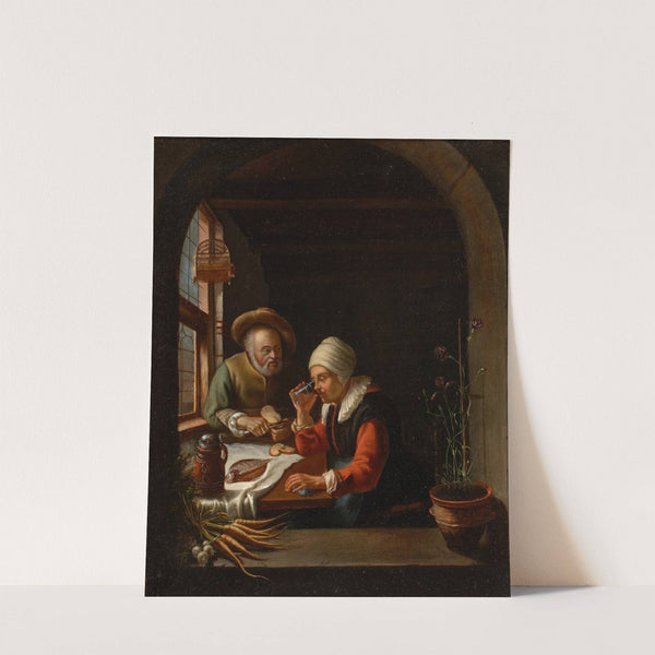 A Peasant Meal by School of Frans Van Mieris