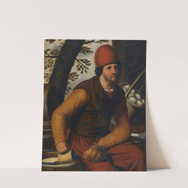 A Peasant With A Basket Of Eggs by Pieter Pietersz.