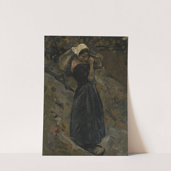 A Peasant Woman carrying a Sack by Richard Nicolaüs Roland Holst