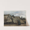 A Peasant Woman Digging in Front of Her Cottage (c. 1885) by Vincent van Gogh