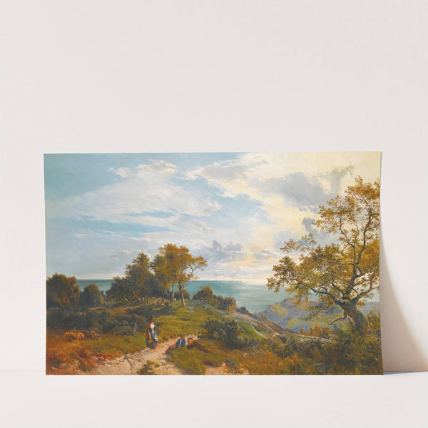 A Peep At The Sea, Fairlight Glen by Sidney Richard Percy