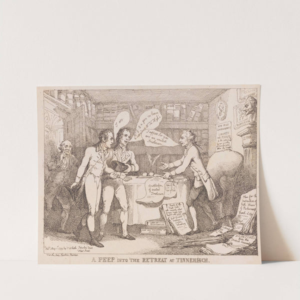 A peep into the retreat at Tinnehinch (1799) by Thomas Rowlandson