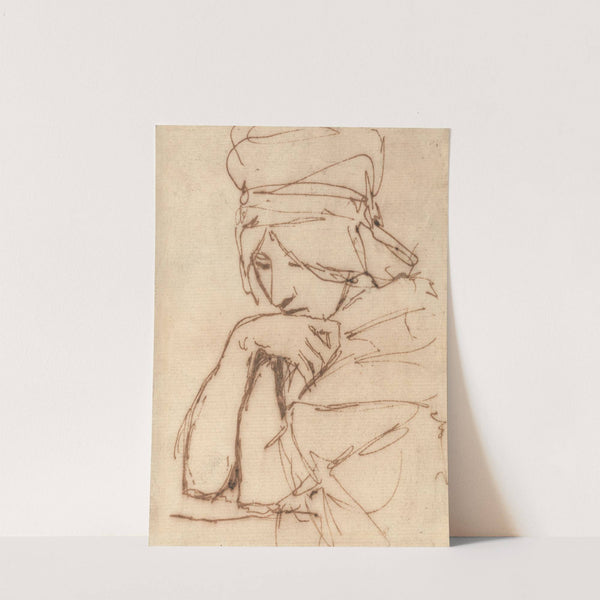 A Pensive Lady by George Romney