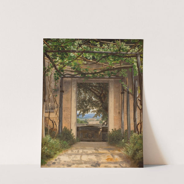 A Pergola, Italy (1814 – 1816) by Christoffer Wilhelm Eckersberg
