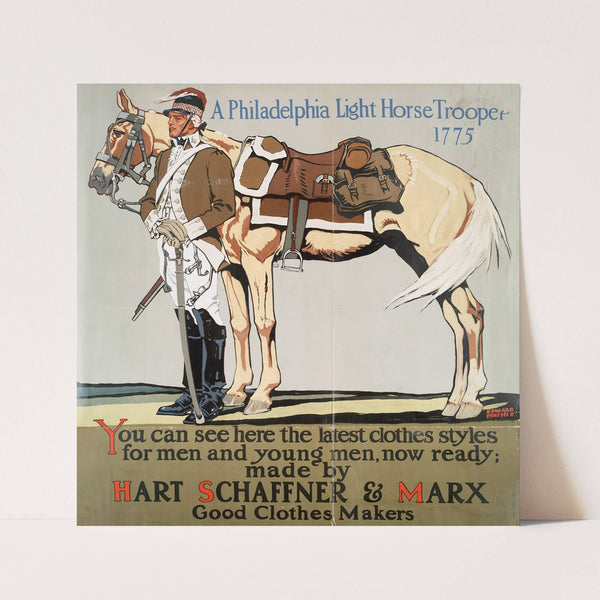 A Philadelphia light horse trooper, 1775 by Edward Penfield