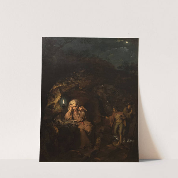 A philosopher by lamplight by Joseph Wright of Derby