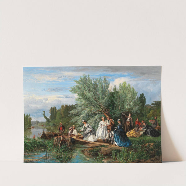 A Picnic by the River by Alexandre René Veron