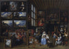A Picture Gallery with an Artist Painting a Woman and a Girl. Allegory of the Art of Painting