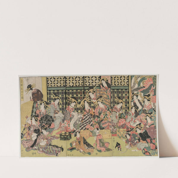 A Picture of the Viewing in the Pleasure Quarters (1810s) by Kikukawa Eizan