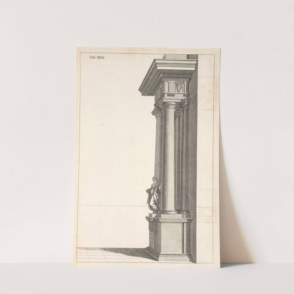 A piece of Dorick architecture in perspective. by Andrea Pozzo