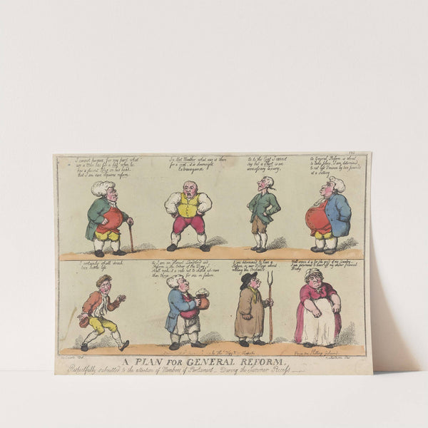 A plan for general reform, respectfully submitted to the attention of members of Parliament – during the Summer Recess (1809) by Thomas Rowlandson