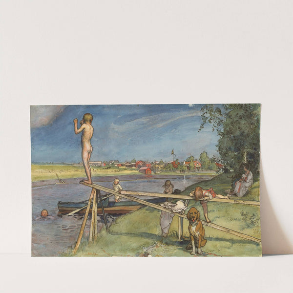 A Pleasant Bathing-Place by Carl Larsson