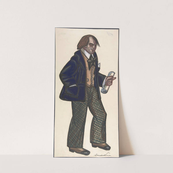 A poet in a blue blazer by Sergey Yurievich Sudeikin