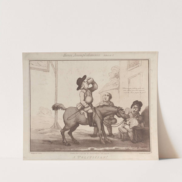 A Politician !! (1799) by Thomas Rowlandson