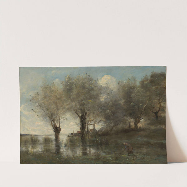 A Pond in Picardy by Jean-Baptiste-Camille Corot