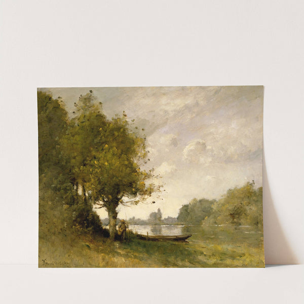 A Pond near Nangis by Paul Désiré Trouillebert