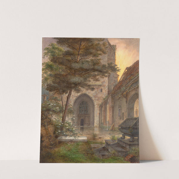 A Portal of a Church by Ernst Ferdinand Oehme