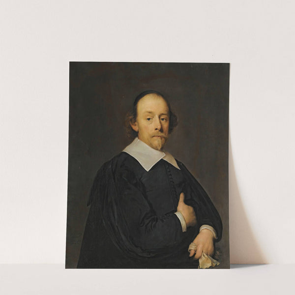 A Portrait Of A Man In Black (1647) by Cornelis Jonson van Ceulen