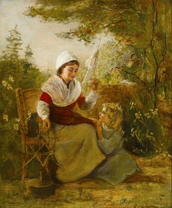 A portrait of a mother and child — size preview