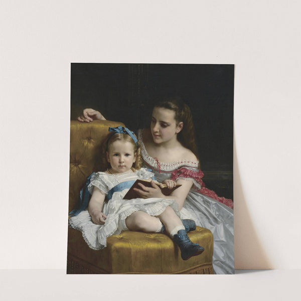 A portrait of Eva and Frances Johnston (1869) by William Bouguereau