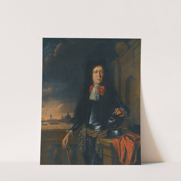 A Portrait of Jan Van Broeckhuizen (1649-1707) by Follower of Ludolf Backhuysen