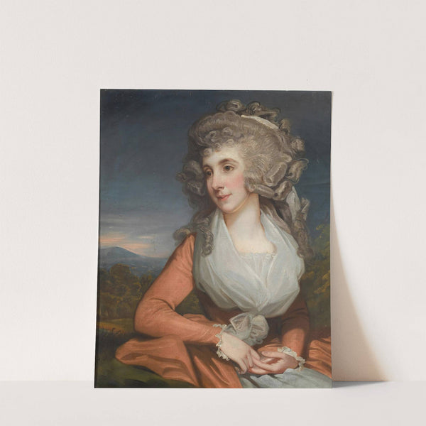 A Portrait Of Mrs Mary Livius by Mather Brown