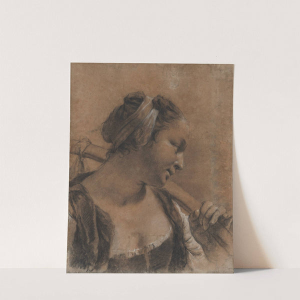 A Portrait of Rosa with a Shoulder Stick by Giovanni Battista Piazzetta