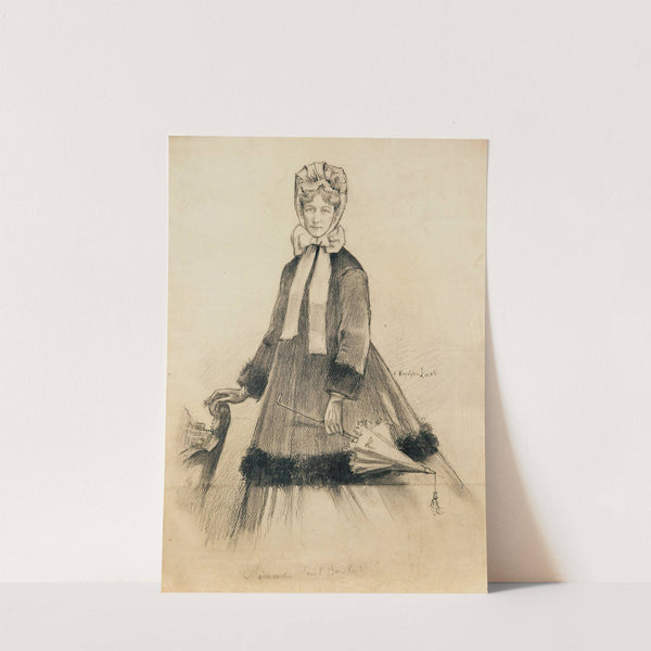 A portrait of Sarah Bernhardt by Marie Félix Hippolyte-Lucas