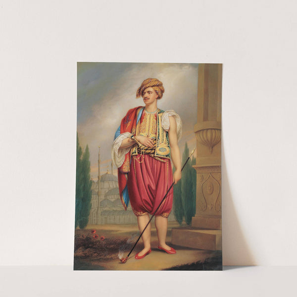 A Portrait of Thomas Hope in Turkish Costume by Henry Bone