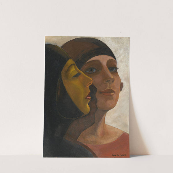 A Portrait Of Two Ladies by Sergey Yurievich Sudeikin