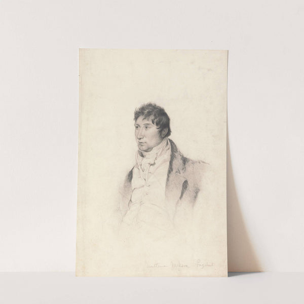 A Portrait Study for the Engraving of Gentleman Jackson by Charles Turner