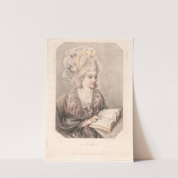 A Portrait (Young Woman Reading a Book) by Elias Martin