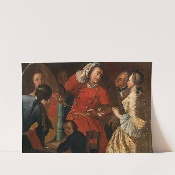 A Portraitist And Other Figures by Neapolitan School