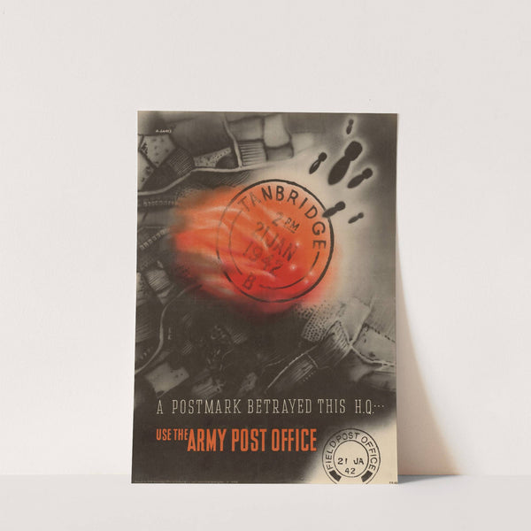 A Postmark Betrayed this H.Q. by Abram Games