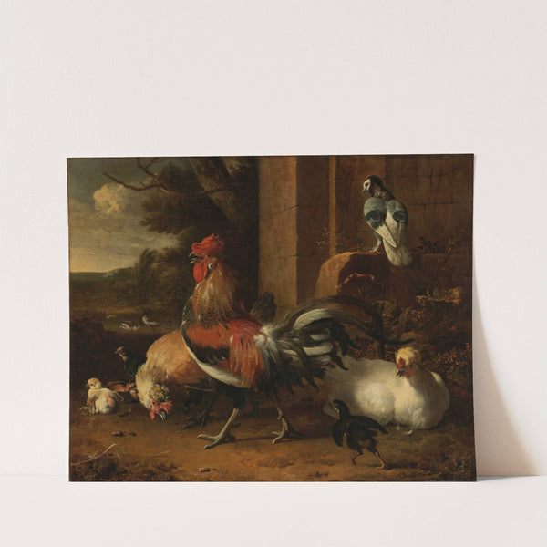 A Poultry Yard (c. 1660 - c. 1665) by Melchior d'''Hondecoeter