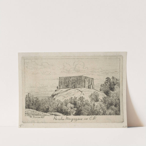 A Powder Magazine in Central Park, from ‘Scenes of Old New York’. (1877) by Henry Farrer