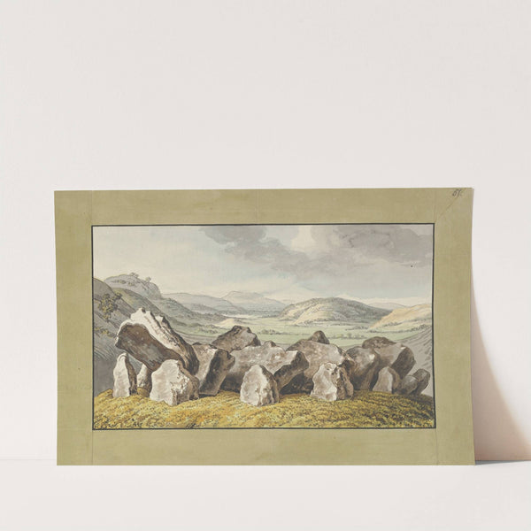A Prehistoric Stone Circle on a Mound, an Extensive Landscape Beyond by Johann Heinrich Wilhelm Tischbein