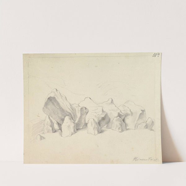 A Prehistoric Stone Circle on a Mound, an Extensive Landscape Beyond by Johann Heinrich Wilhelm Tischbein