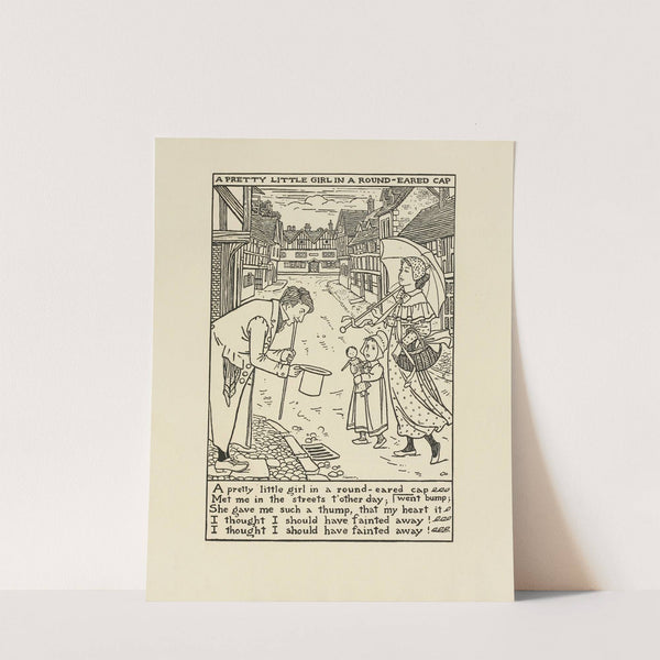 A pretty little girl in a round-eared cap by Winifred Smith